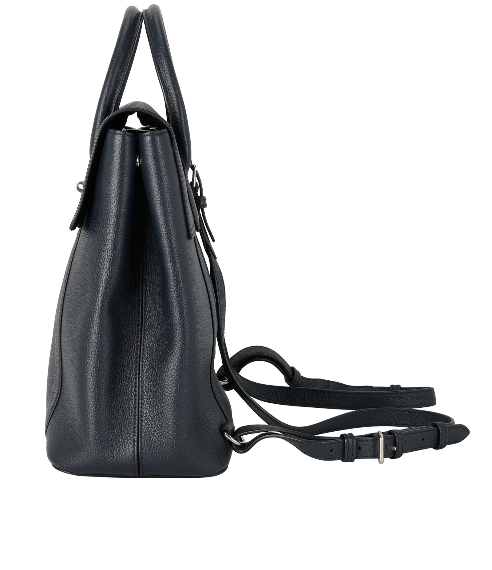 Bayswater Backpack, &pound;475, Handbags, Blue, Leather, Bottom view